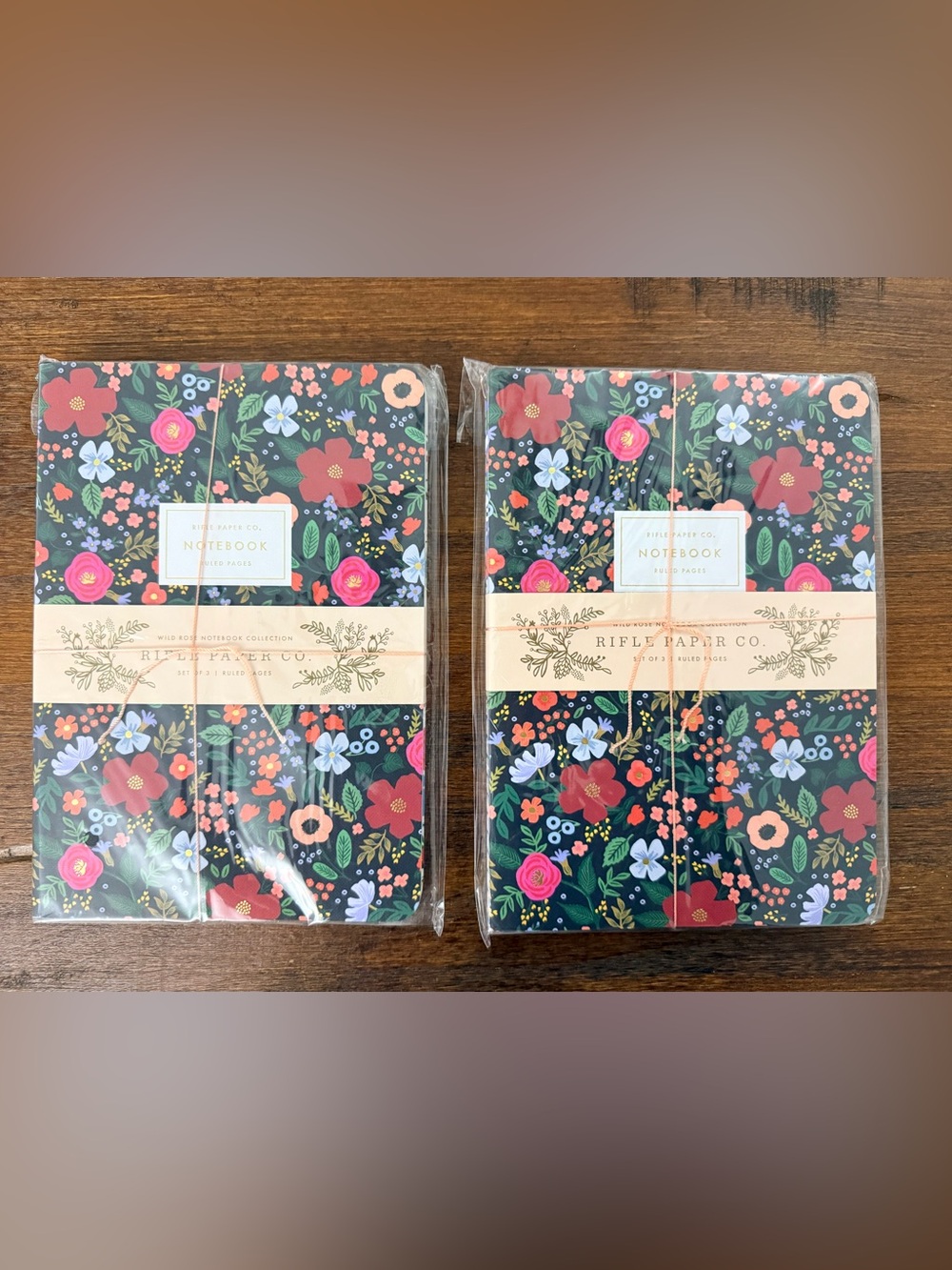 Rifle Paper Co Wild Rose Collection Lined Notebooks Bundle - 6 total
